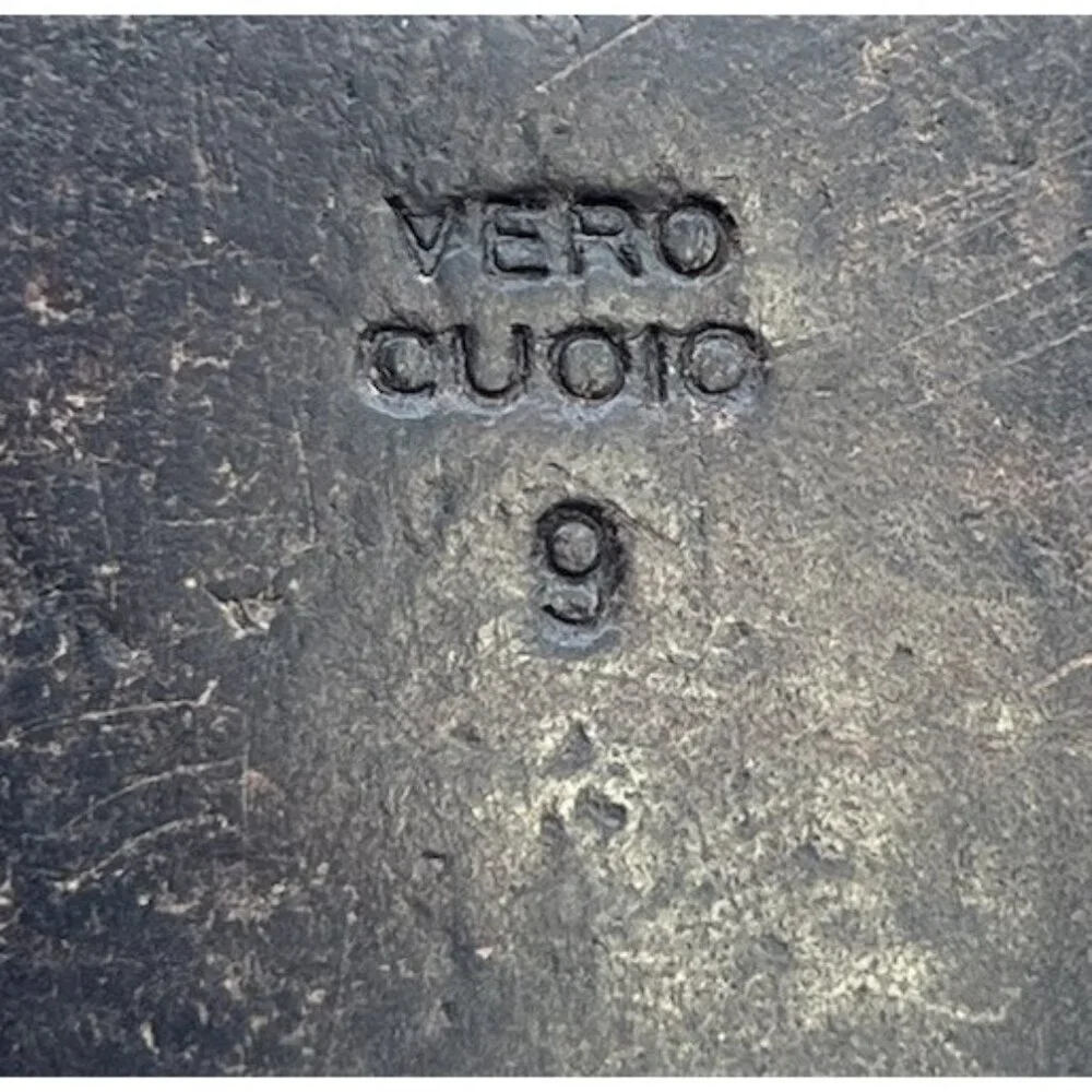 Santoni Brown Leather Penny Loafers Men’s Size 9D Dress Shoes Made In Italy - Picture 11 of 11